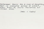 Misunderstandings (A theory of photography) from Artists & Photographs: James J. Gibson